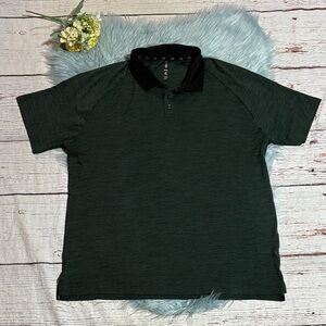 Leg3nd Green Spacedye Short Sleeve Polo sz XL